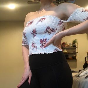floral crop top